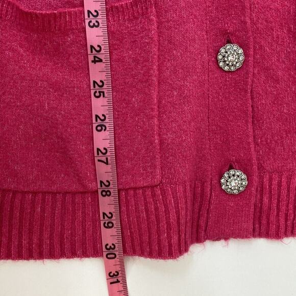 Talbots Pink Sweater Cardigan Small Barbie Core - Picture 11 of 13